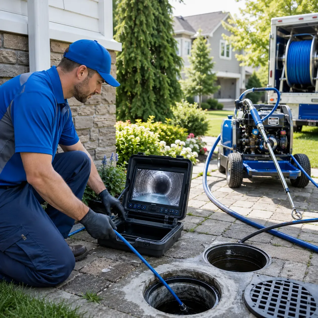 Outdoor drain cleaning professionals serving Cuddy, PA