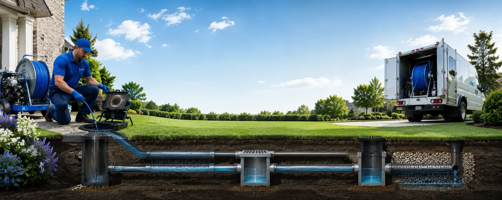 Outdoor drain cleaning information for Cuddy, PA